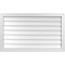 Ekena Millwork Vertical Surface Mount PVC Gable Vnt: Non-Functional, w/2"W x 1-1/2"H, Brickmould Frame, 40"W x 24"H GVPVE40X2402SN - alternate 1